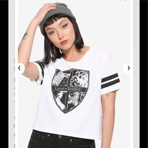 GAME OF THRONES HOT TOPIC House Sigils CROP TEE!